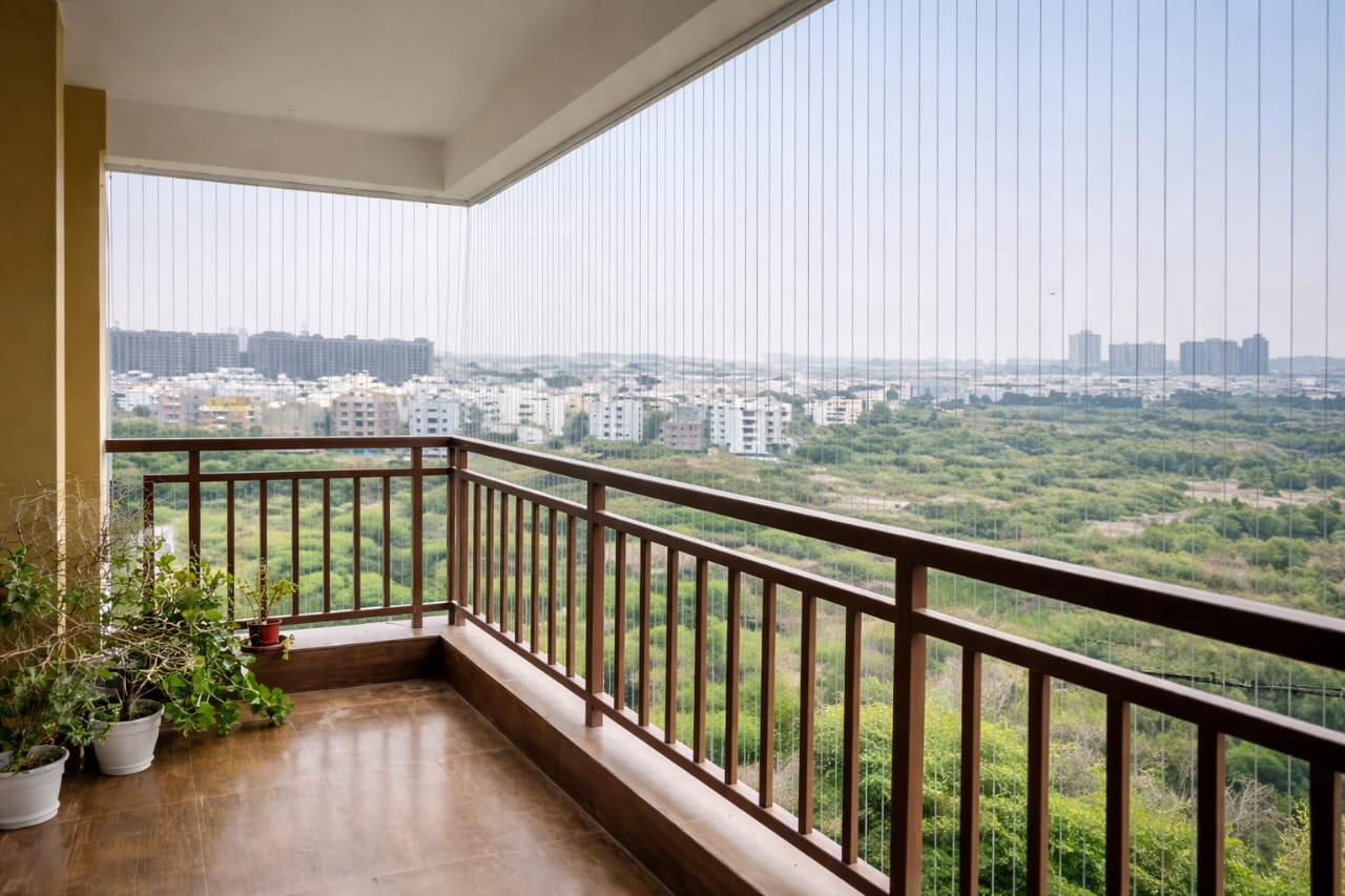 Balcony Invisible Grills